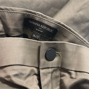Banana Republic Slim Fit Gray Chinos